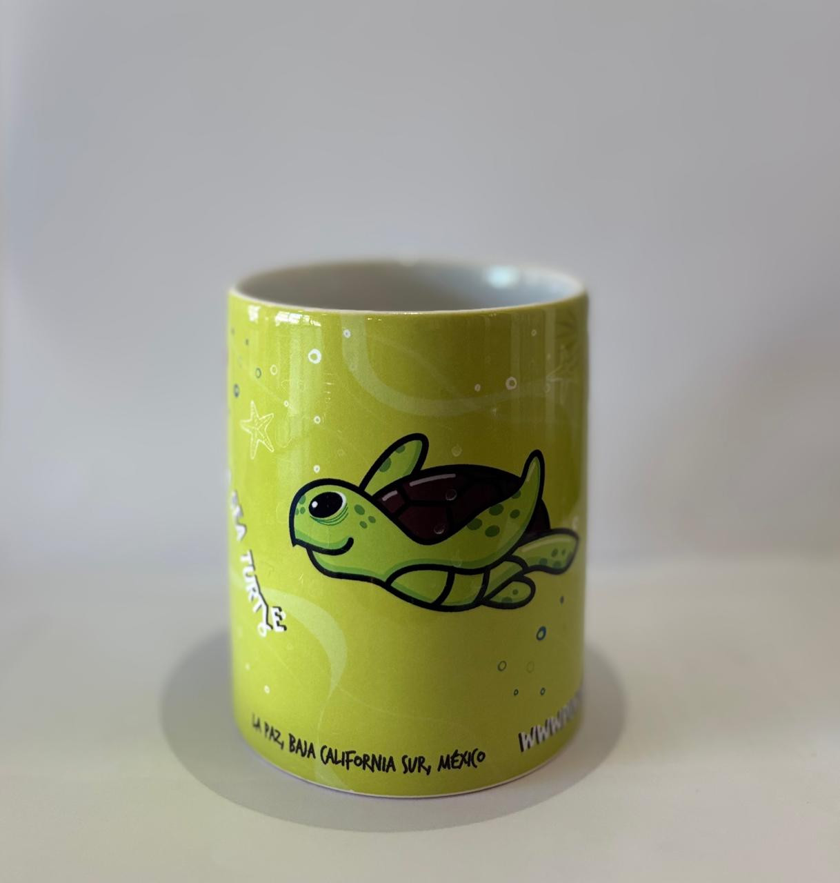 Lemon Green Sea Turtle Mug